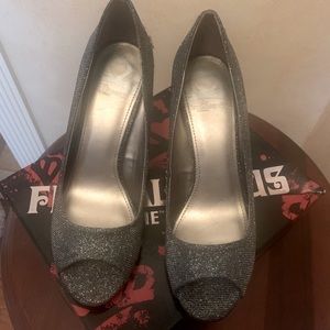 Fergalicious peep toe pumps